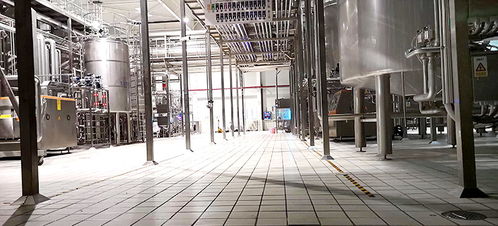 云南伊利乳业生产线设备品质升级,康平地面安全保护角应用云南伊利工厂